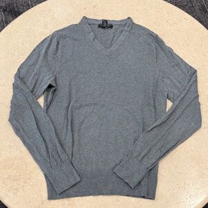 Men's Banana Republic Gray V-Neck Sweater